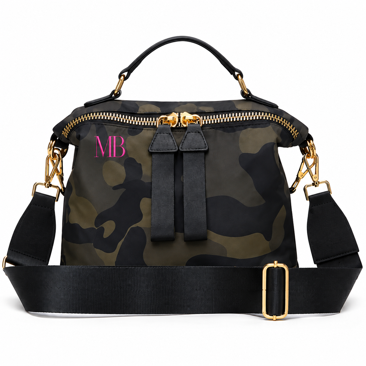 Melbee Stitches Camouflage  Zip Crossbody