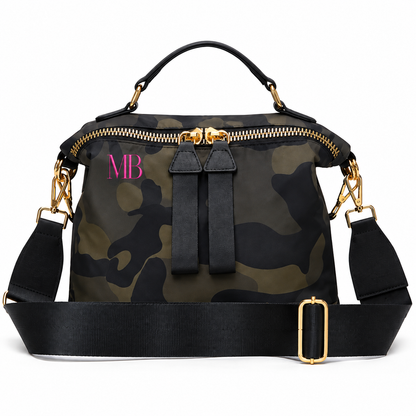 Melbee Stitches Camouflage  Zip Crossbody