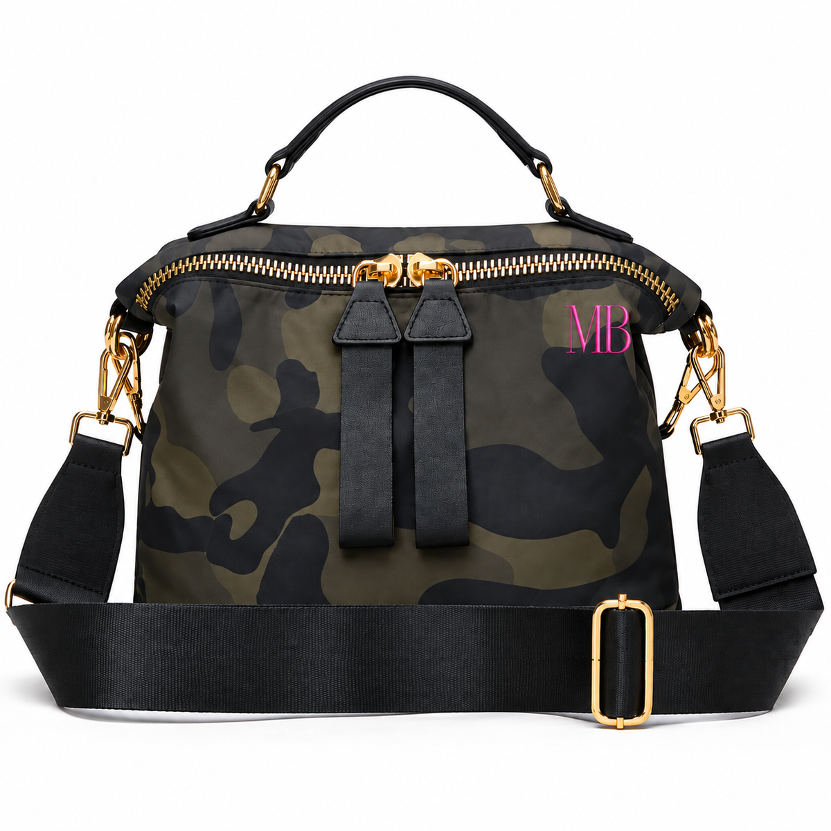 Melbee Stitches Camouflage  Zip Crossbody