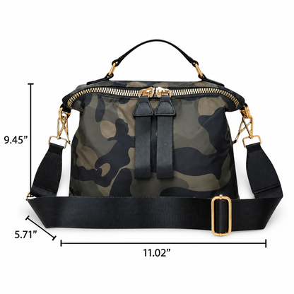 Melbee Stitches Camouflage  Zip Crossbody