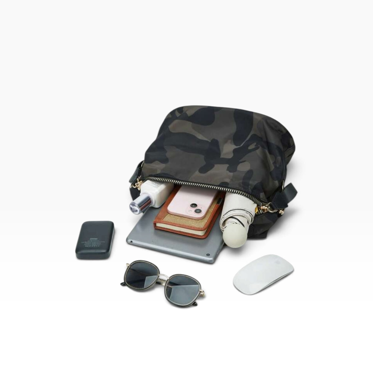 Melbee Stitches Camouflage  Zip Crossbody